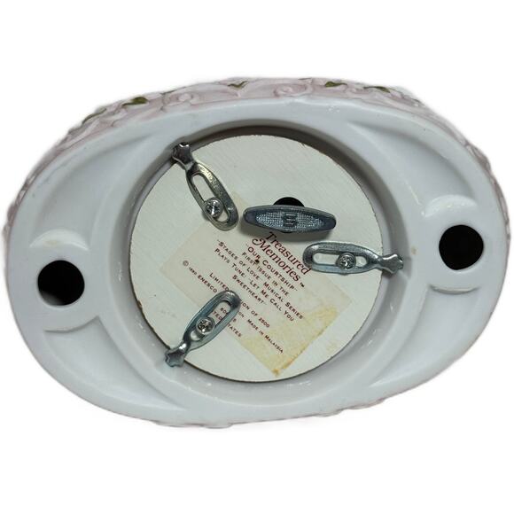 Enesco Treasured Memories Our Courtship 1st in Stages of Love Musical Series COA - Picture 7 of 10